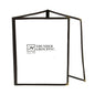 3 Page Book Fold Brown Menu Cover 216mm x 279mm