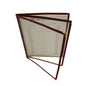 3 Page Book Fold Maroon Menu Cover 216mm x 279mm
