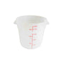 18-Quart Round Food Storage Container Translucent