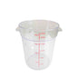 22-Quart Round Polycarbonate Food Storage Container Clear