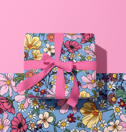 SHE'S A WILDFLOWER POWDER GIFT WRAP SHEET
