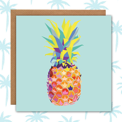 Tropical Pineapple Card