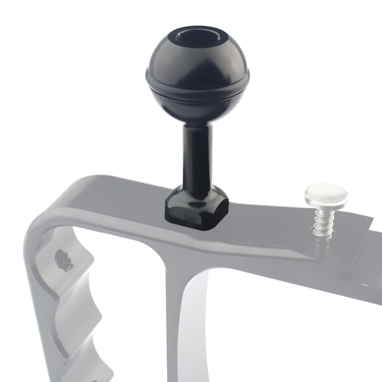 Adaptateur de rotule en aluminium avec vis 1/4 pouce PULUZ pour GoPro, Insta360, DJI et autres caméras d'action, diamètre : 2,5 cm (noir)