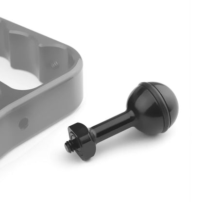 Adaptateur de rotule en aluminium avec vis 1/4 pouce PULUZ pour GoPro, Insta360, DJI et autres caméras d'action, diamètre : 2,5 cm (noir)