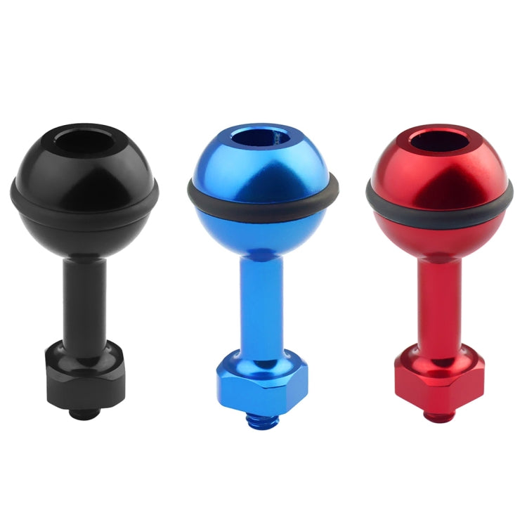 Adaptateur de rotule en aluminium avec vis 1/4 pouce PULUZ pour GoPro, Insta360, DJI et autres caméras d'action, diamètre : 2,5 cm (noir)