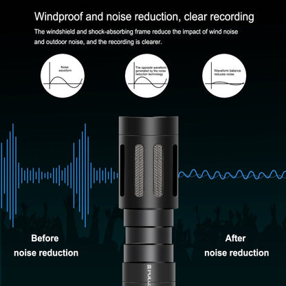 PULUZ Professional Interview Condenser Video Shotgun Microphone with 3.5mm Audio Cable for DSLR & DV Camcorder