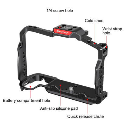 For Nikon Z6III / Z6II PULUZ Metal Camera Cage Stabilizer Rig (Black)
