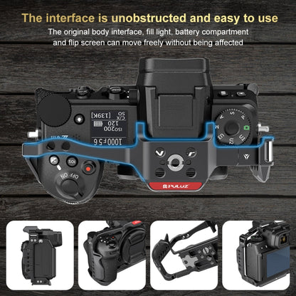 For Nikon Z6III / Z6II PULUZ Metal Camera Cage Stabilizer Rig (Black)