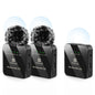 PULUZ 2 TX + 1 RX Microphone Lavalier sans Fil (Noir)