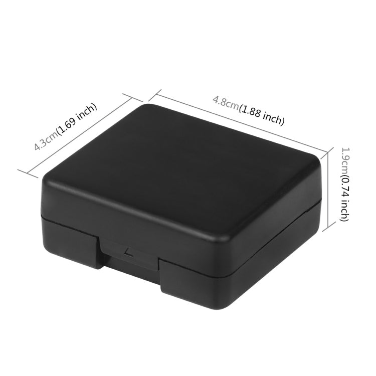 Boîtier de rangement en plastique rigide PULUZ pour batterie DJI Osmo Action 6 / 5 Pro / Action 4 / GoPro HERO13 Black /12 Black /11 Black /10 Black /9 Black AHDBT-901 Enduro