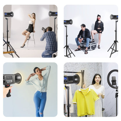 PULUZ 60W Studio Video Light 2500K-6500K Dual Color Temperature Professional Photography Fill Light (Black)