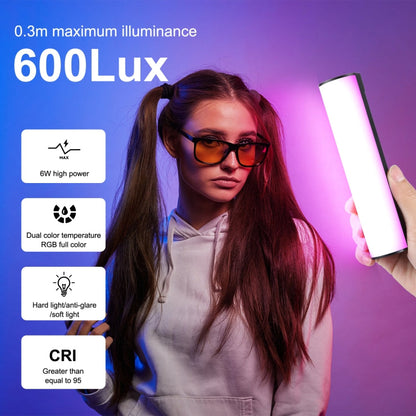 PULUZ 30cm Photo Handheld RGB Stick Light Magnetic LED Fill Light