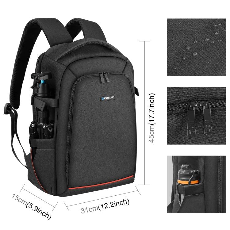 [RUS Warehouse] PULUZ Outdoor Portable Waterproof Scratch-proof Dual Shoulders Backpack Handheld PTZ Stabilizer Camera Bag with Rain Cover for Digital Camera, DJI Ronin-SC / Ronin-S(Black)