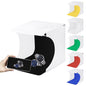 [RUS Warehouse] PULUZ 20cm Include 2 LED Panels Folding Portable 1100LM Light Photo Lighting Studio Shooting Tent Box Kit with 6 Colors Backdrops (Black, White, Yellow, Red, Green, Blue), Unfold Size: 24cm x 23cm x 23cm