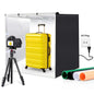 PULUZ 80cm Folding Portable 90W 14000LM High CRI White Light Photo Lighting Studio Shooting Tent Box Kit with 4 Colors Black, White, Orange, Green Backdrops (US Plug)