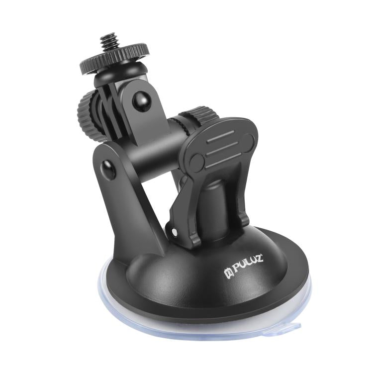 PULUZ Car Suction Cup Mount with Screw & Tripod Mount Adapter & Storage Bag for GoPro, Insta360, DJI and Other Action Cameras