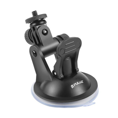 PULUZ Car Suction Cup Mount with Screw & Tripod Mount Adapter & Storage Bag for GoPro, Insta360, DJI and Other Action Cameras