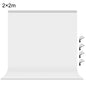 PULUZ 2m x 2m Photography Background Thickness Photo Studio Background Cloth Backdrop (White)