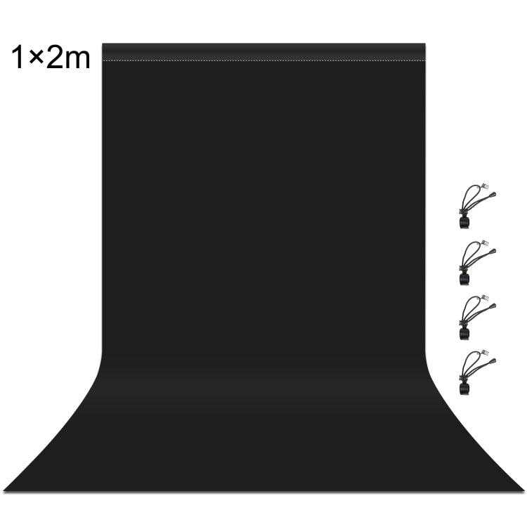 PULUZ 1m x 2m Photography Background Thickness Photo Studio Background Cloth Backdrop (Black)