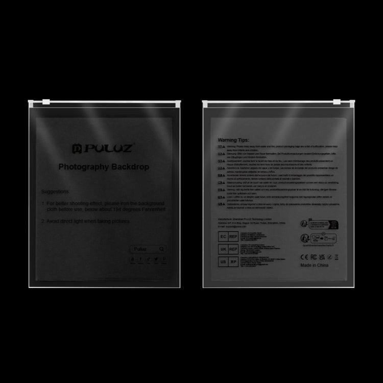 PULUZ 1m x 2m Photography Background Thickness Photo Studio Background Cloth Backdrop (Black)