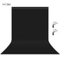 PULUZ 1m x 1.5m Photography Background Photo Studio Background Cloth Backdrop (Black)