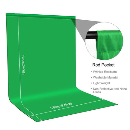 Toile de fond de photographie PULUZ 1 m x 1,5 m pour studio photo (vert)