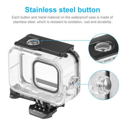 [US Warehouse] For GoPro HERO13 Black /12 Black /11 Black /10 Black /9 Black PULUZ 60m Waterproof Housing Protective Case with Buckle Basic Mount & Screw