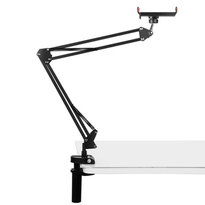PULUZ Live Broadcast Desktop Articulating Arm Holder with Tablet Clamp (Black)
