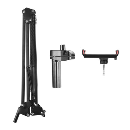 PULUZ Live Broadcast Desktop Articulating Arm Holder with Tablet Clamp (Black)