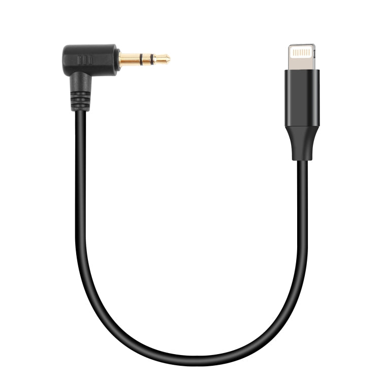 Câble adaptateur audio de microphone en direct PULUZ 3,5 mm TRS mâle vers 8 broches mâle pour PU3153 / PU3154 (Noir)
