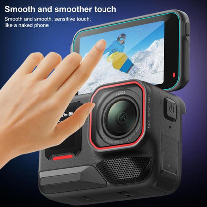 For Insta360 Ace Pro 2 PULUZ 3 in 1 Rear & Front  Screen and Lens Tempered Glass Film (Transparent)