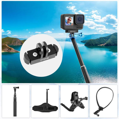 For GoPro HERO13 Black / MAX2 PULUZ Magnetic Quick Release Base Mount (Black)