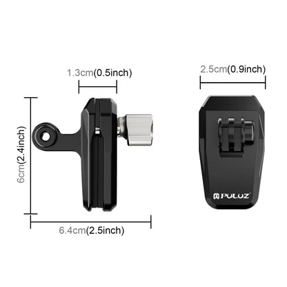 Support de fixation pour caméra de pare-brise de moto PULUZ (noir)