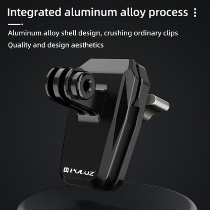 Support de fixation pour caméra de pare-brise de moto PULUZ (noir)