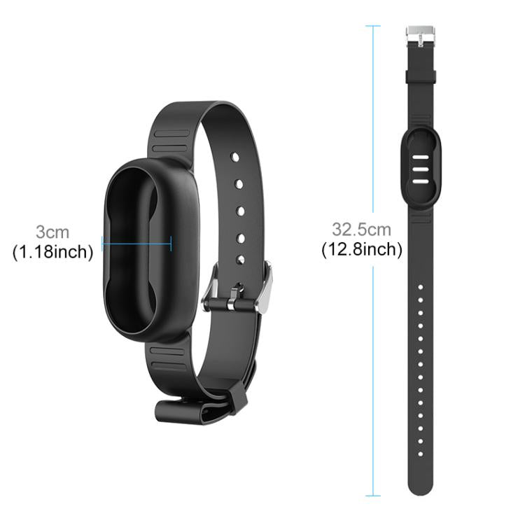 For Insta360 GO 3 / GO 3S PULUZ Camera Silicone Case Wristband Bicycle Strap Extension Mount (Black)