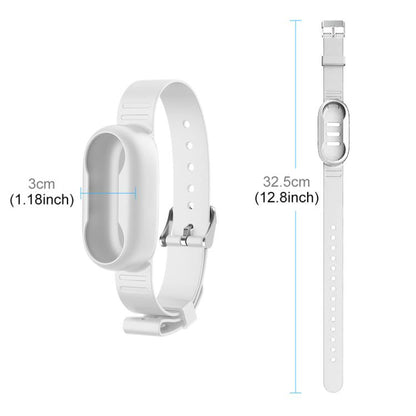 For Insta360 GO 3 / GO 3S PULUZ Camera Silicone Case Wristband Bicycle Strap Extension Mount (White)