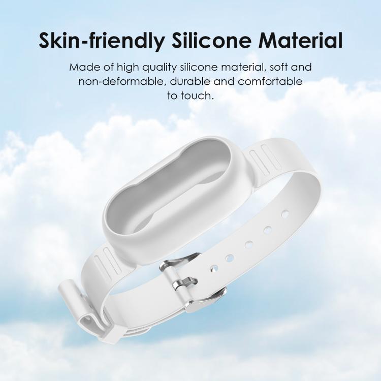 For Insta360 GO 3 / GO 3S PULUZ Camera Silicone Case Wristband Bicycle Strap Extension Mount (White)