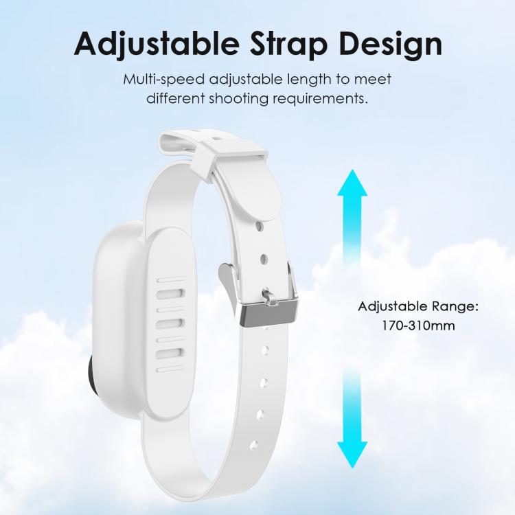 For Insta360 GO 3 / GO 3S PULUZ Camera Silicone Case Wristband Bicycle Strap Extension Mount (White)