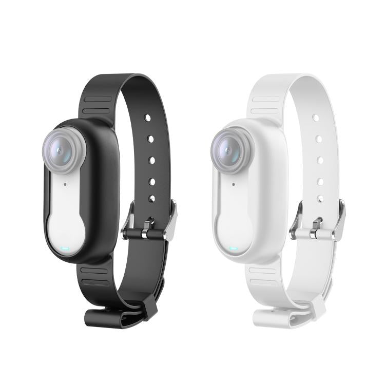 For Insta360 GO 3 / GO 3S PULUZ Camera Silicone Case Wristband Bicycle Strap Extension Mount (White)