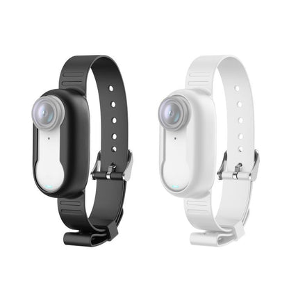 For Insta360 GO 3 / GO 3S PULUZ Camera Silicone Case Wristband Bicycle Strap Extension Mount (White)