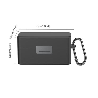 For DJI Mic 2 PULUZ Charging Case Silicone Scratch-proof Protective Cover (Black)