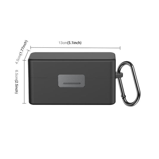 For DJI Mic 2 PULUZ Charging Case Silicone Scratch-proof Protective Cover (Black)