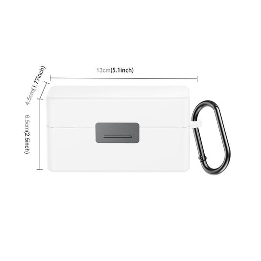 For DJI Mic 2 PULUZ Charging Case Silicone Scratch-proof Protective Cover (White)