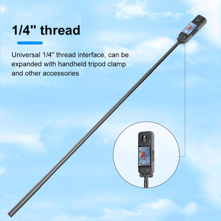 For Insta360 X4 / X3 PULUZ Quick Release 1 /4 inch Folding Base (Black)