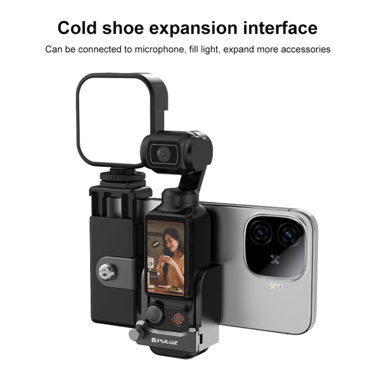 Pour DJI OSMO Pocket 3 Support d'adaptateur de pince de téléphone à cadre de protection PULUZ (Noir)