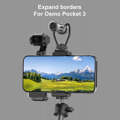 Pour DJI OSMO Pocket 3 Support d'adaptateur de pince de téléphone à cadre de protection PULUZ (Noir)