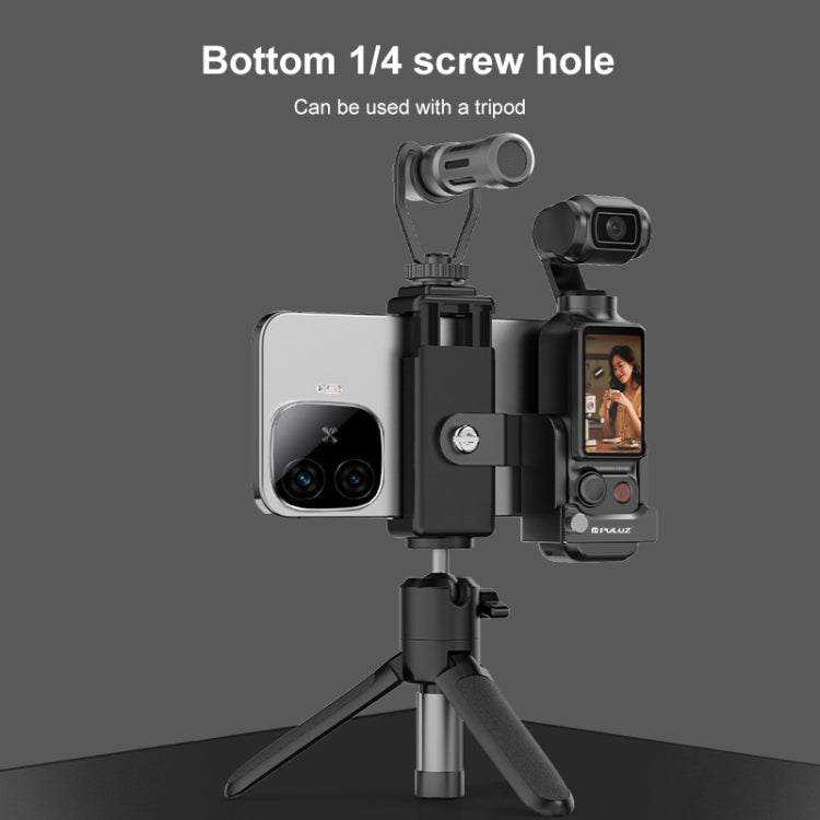Pour DJI OSMO Pocket 3 Support d'adaptateur de pince de téléphone à cadre de protection PULUZ (Noir)
