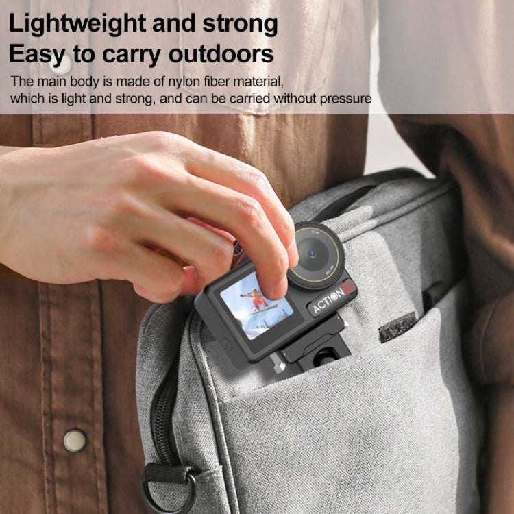 For DJI Osmo Action 5 Pro / 4 / 3 PULUZ Cold Shoe Gimbal Quick Release Base Adapter (Black)