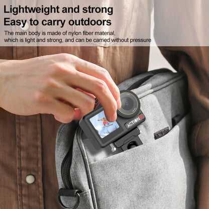 For DJI Osmo Action 5 Pro / 4 / 3 PULUZ Cold Shoe Gimbal Quick Release Base Adapter (Black)