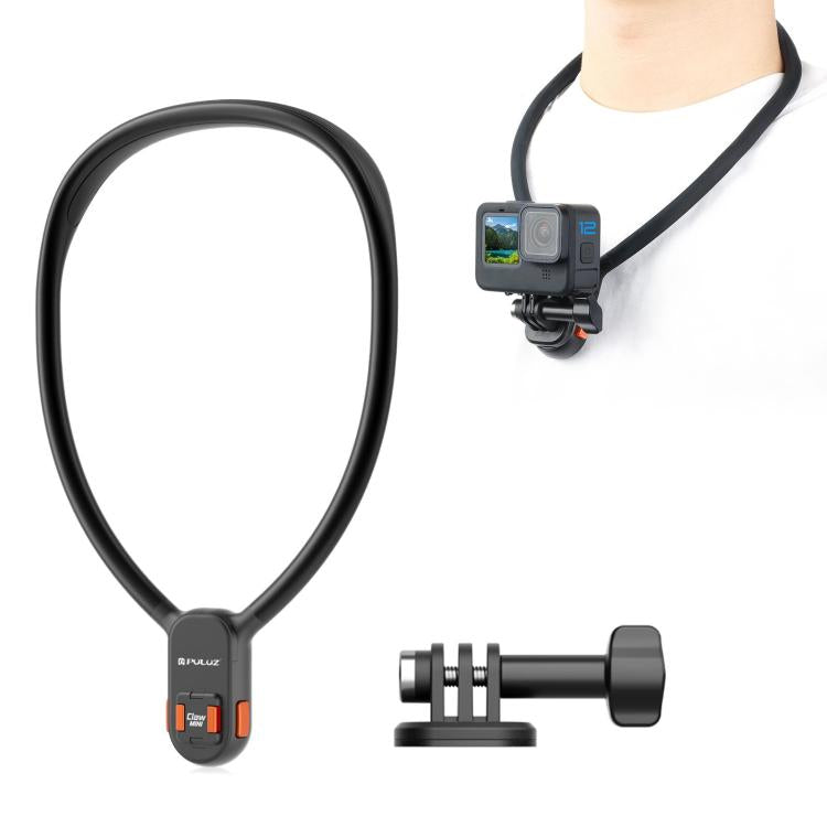 PULUZ Support de cou paresseux, support magnétique à dégagement rapide pour vue POV (noir)